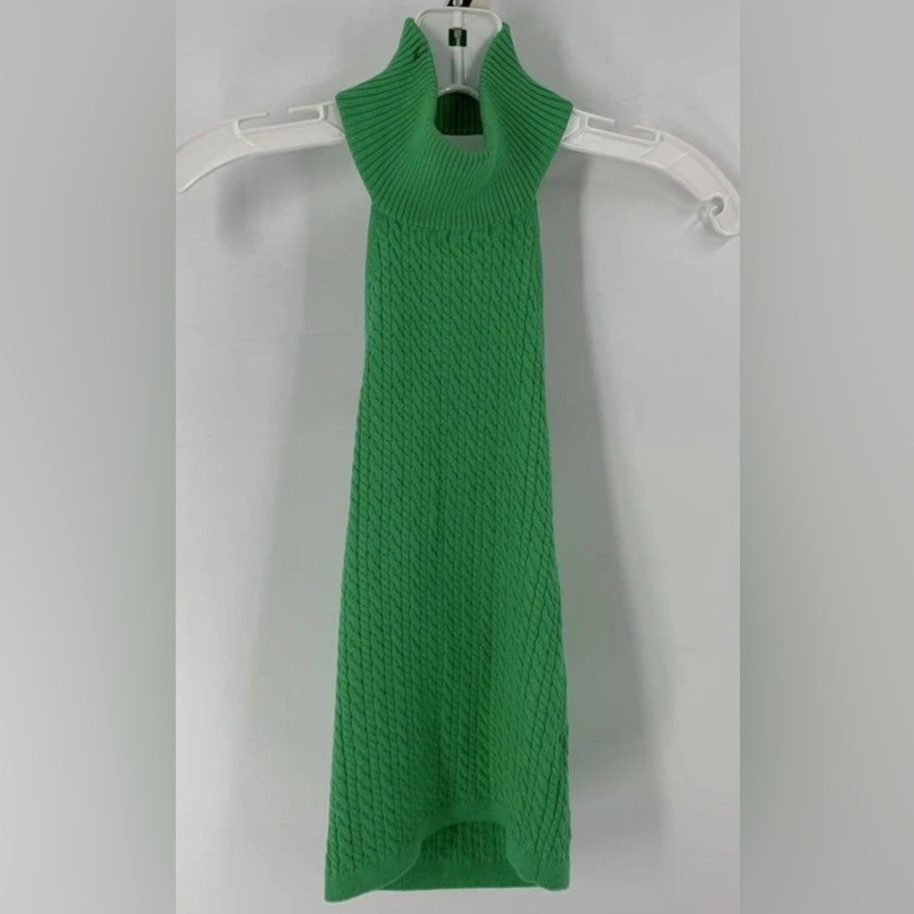 Alice + Olivia Ike Green Cable Halter Top Small $295 - Picture 7 of 9